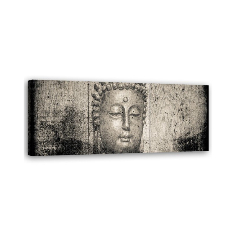 Modernes Wandbild - Buddha-Gesicht vintage | Feeby