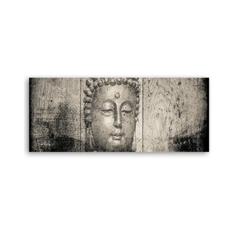 Modernes Wandbild - Buddha-Gesicht vintage | Feeby