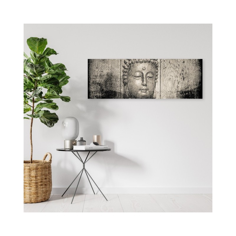 Modernes Wandbild - Buddha-Gesicht vintage | Feeby