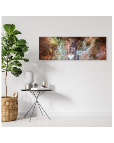 Bild auf Leinwand - Abstrakt mit Buddha | Feeby