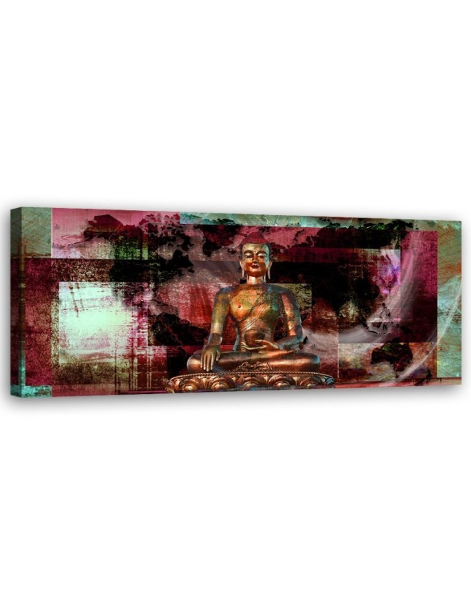 Bild auf Leinwand - Rosa Buddha-Statue | Feeby