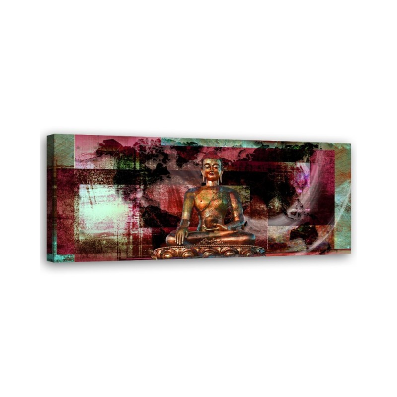 Bild auf Leinwand - Rosa Buddha-Statue | Feeby