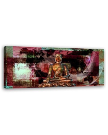 Decorative painting for wall - Pink Buddha Statue | FEEBY