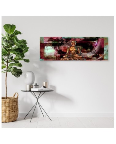 Bild auf Leinwand - Rosa Buddha-Statue | Feeby