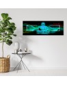 Obraz do sypialni - Turkusowy budda abstrakcja | Feeby.pl
