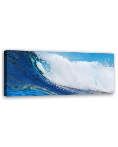 Bild auf Leinwand - Blaue Welle | Feeby