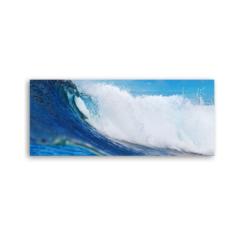 Bild auf Leinwand - Blaue Welle | Feeby