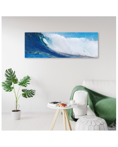 Bild auf Leinwand - Blaue Welle | Feeby