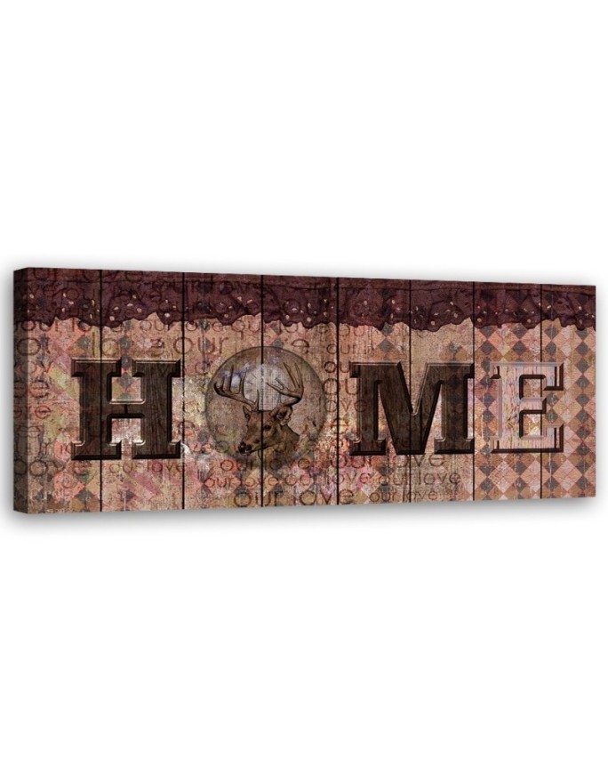 Obraz na płótnie canvas - Napis Home retro | Feeby.pl