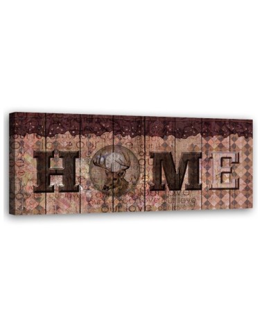 Obraz na płótnie canvas - Napis Home retro | Feeby.pl