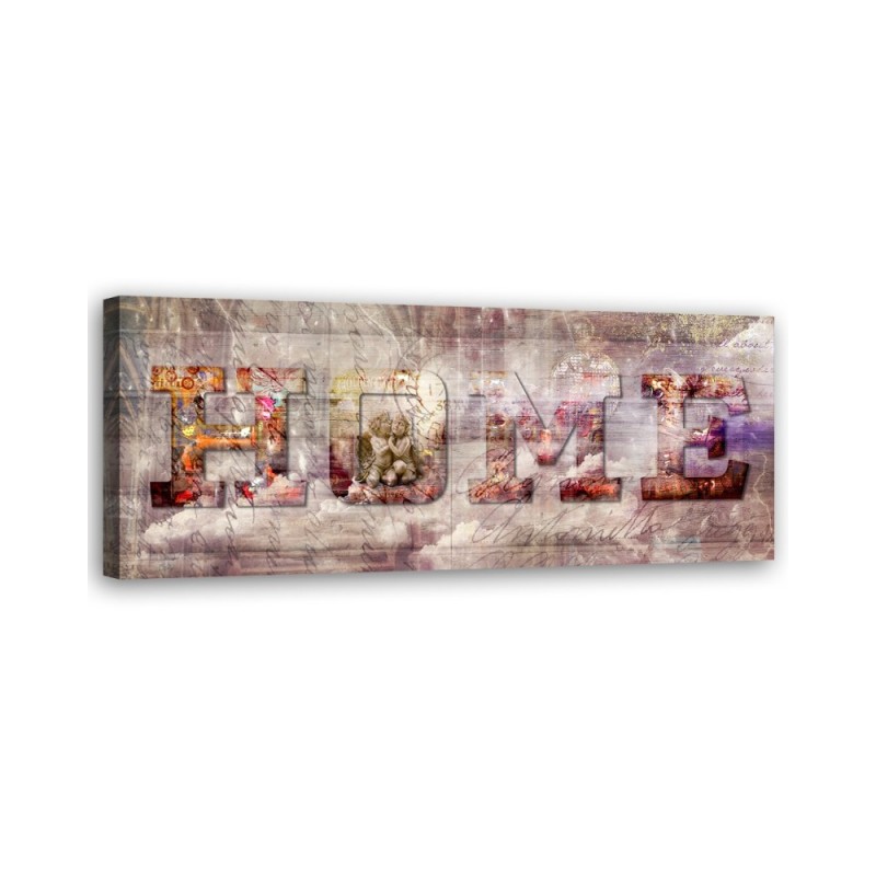 Leinwandbild - Home Vintage Inschrift | Feeby