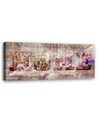 Decorative painting on canvas - Home vintage inscription | FEEBY