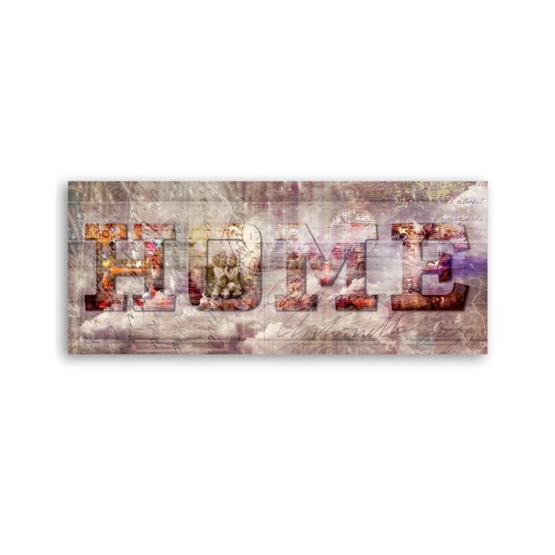 Leinwandbild - Home Vintage Inschrift | Feeby