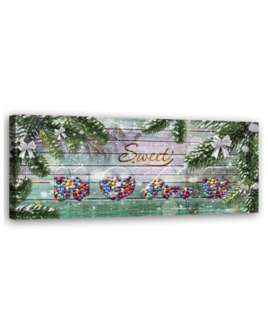 Bild auf Leinwand - Sweet Home Inschrift | Feeby