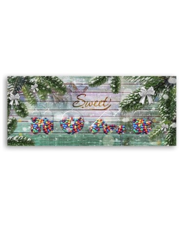 Bild auf Leinwand - Sweet Home Inschrift | Feeby