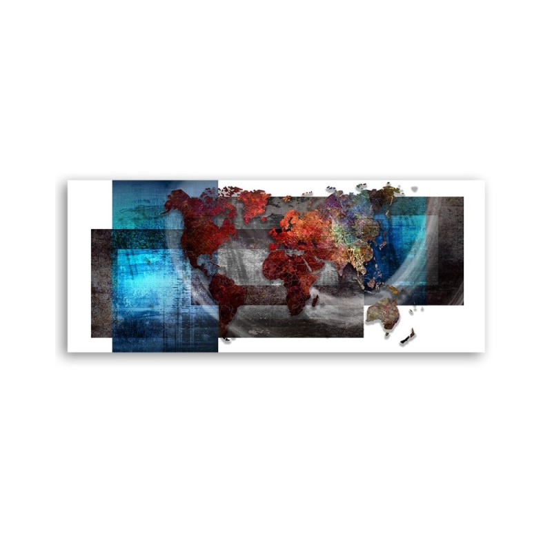 Leinwanddruck - Weltkarte Komposition | Feeby