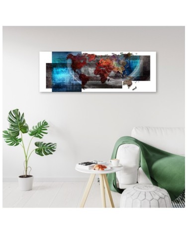 Leinwanddruck - Weltkarte Komposition | Feeby