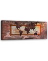Canvas print for bedroom - World map vintage | FEEBY