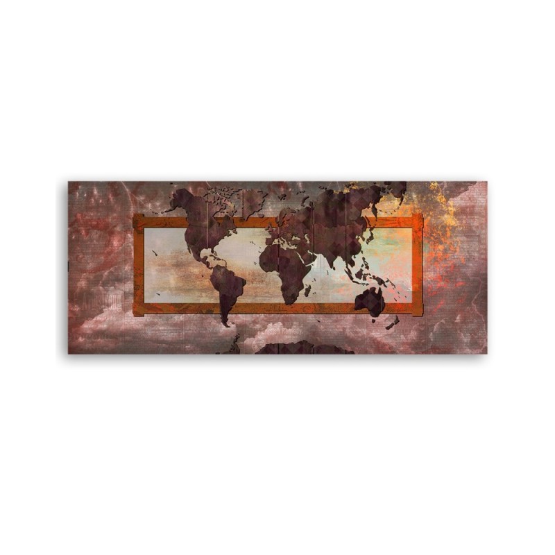 Leinwandbild - Weltkarte vintage | Feeby