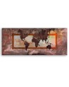 Canvas print for bedroom - World map vintage | FEEBY