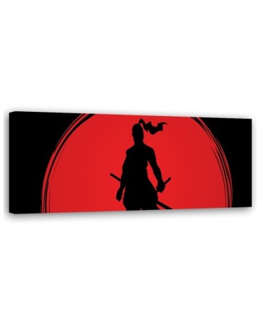 Modernes Wandbild - Samurai Japan Sonne | Feeby
