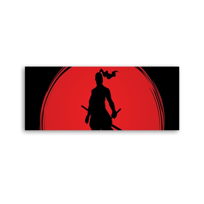 Modernes Wandbild - Samurai Japan Sonne | Feeby