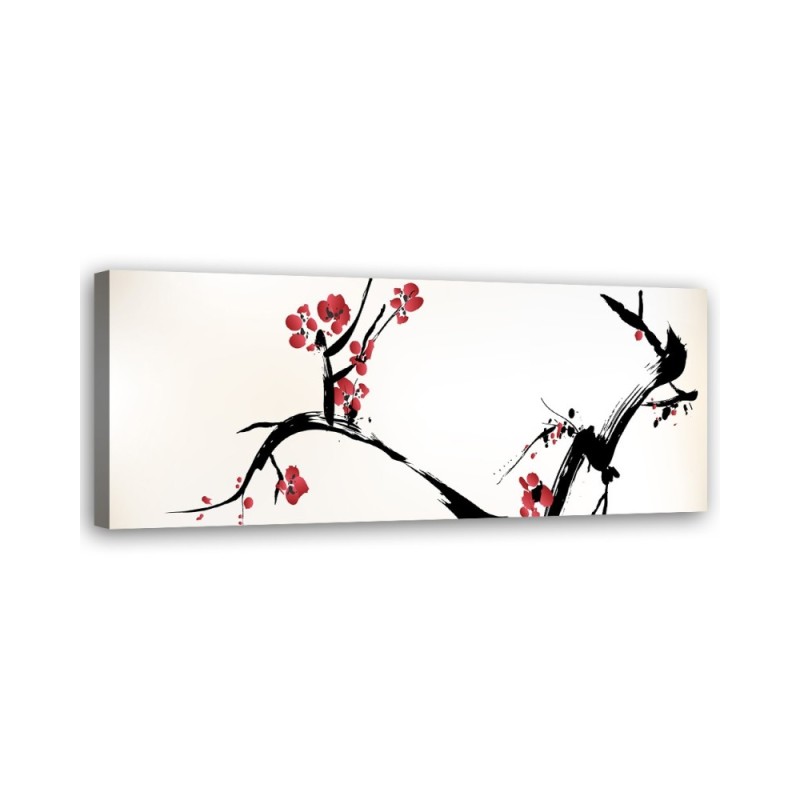 Dekoratives Leinwandbild - Kirschblütenzweig | Feeby