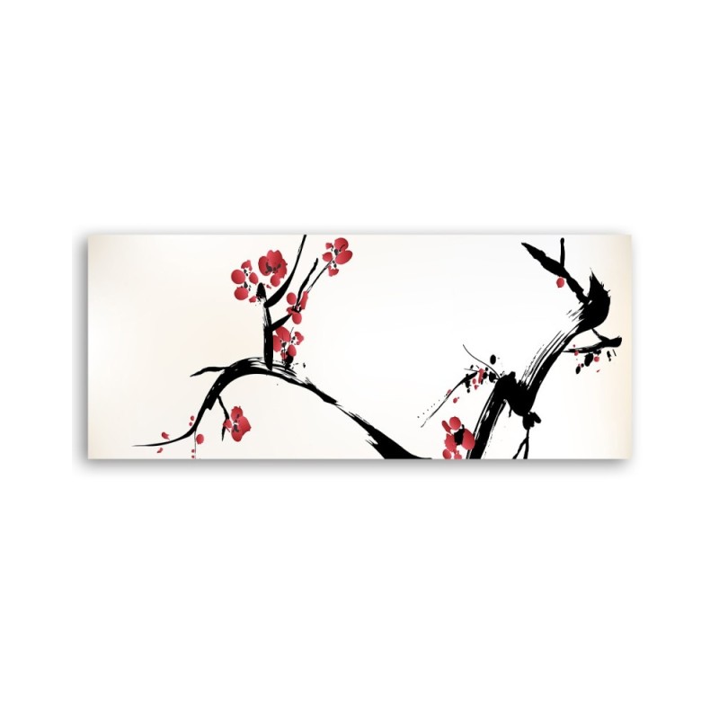 Dekoratives Leinwandbild - Kirschblütenzweig | Feeby