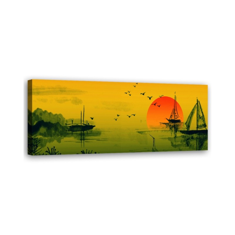 Bild auf Leinwand - Japan Sonnenuntergang | Feeby