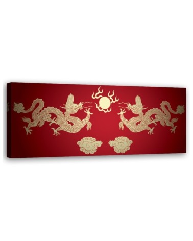 Orientalny smok - Obraz na płótnie canvas | Feeby.pl