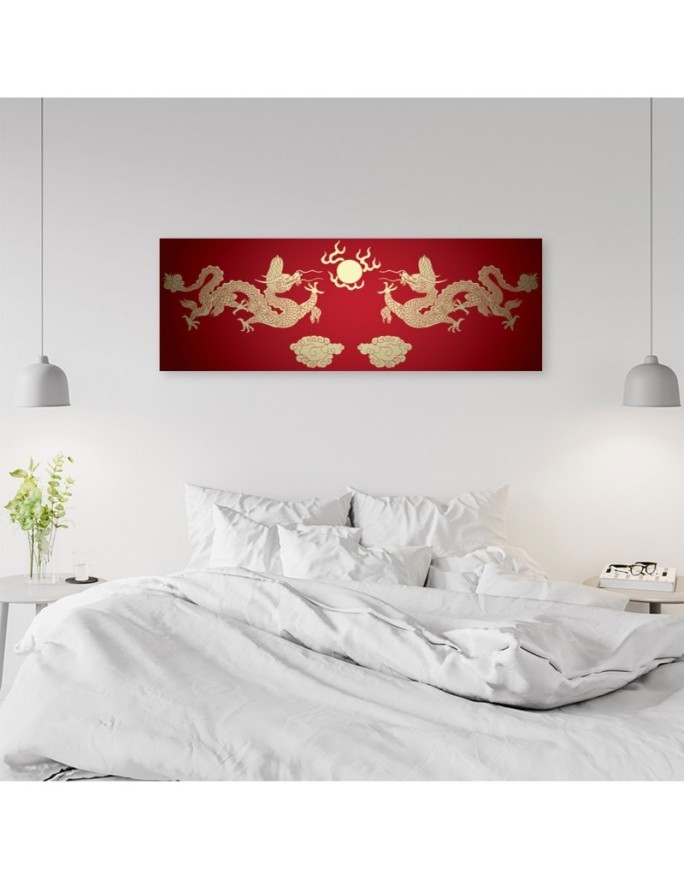Orientalny smok - Obraz na płótnie canvas | Feeby.pl