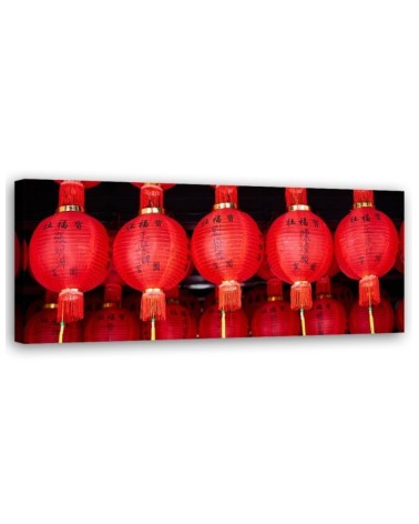Japanese lanterns - Canvas print for the bedroom | FEEBY