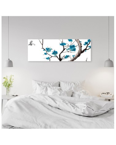 Leinwandbild modern - Blauer Kirschbaumzweig | Feeby