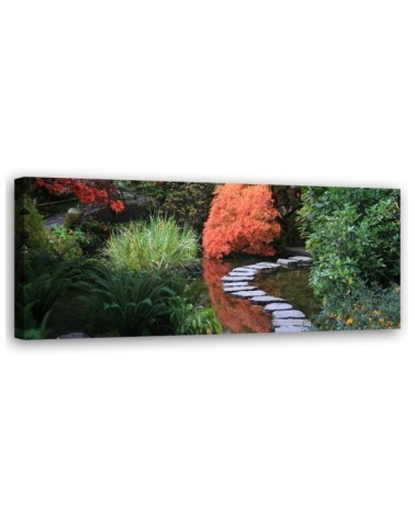 Leinwandbild - Japan Garten Wald | Feeby