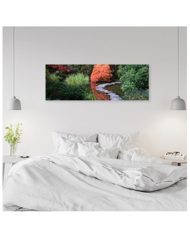 Leinwandbild - Japan Garten Wald | Feeby