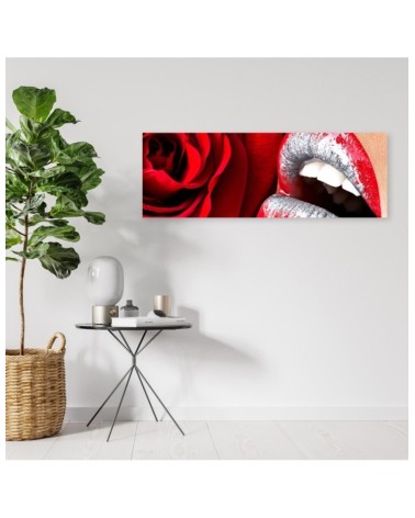 Leinwandbild - Frauenlippen | Feeby