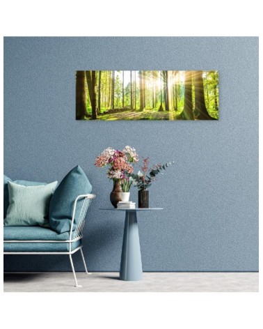 Leinwandbild - Sonnenschein im Wald | Feeby