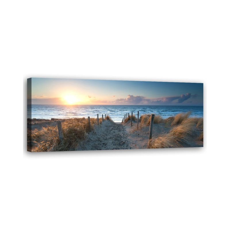 Bild auf Leinwand - Sonnenuntergang am Meer | Feeby