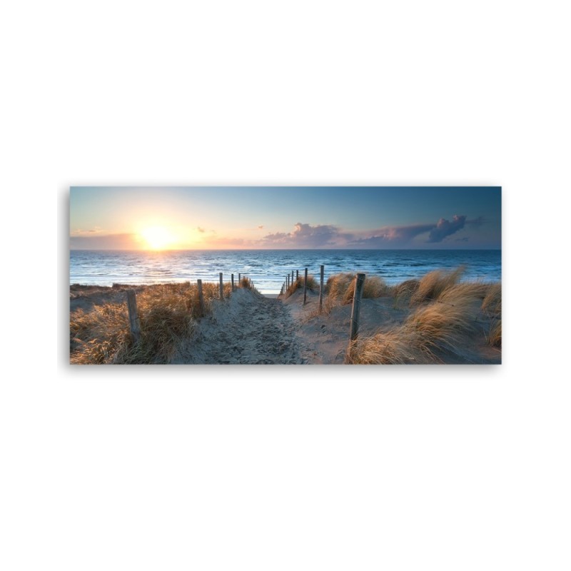 Bild auf Leinwand - Sonnenuntergang am Meer | Feeby