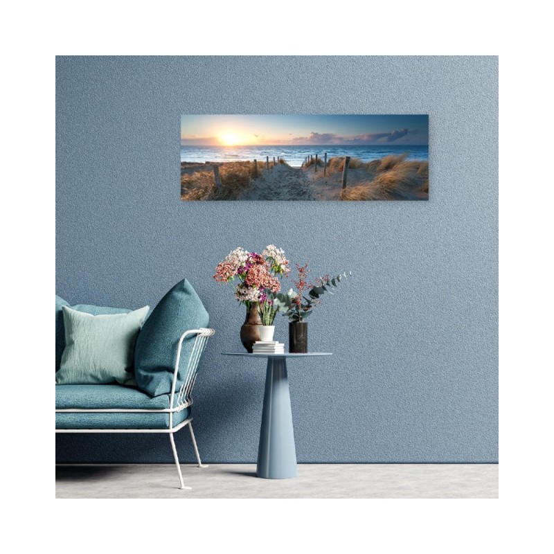 Bild auf Leinwand - Sonnenuntergang am Meer | Feeby