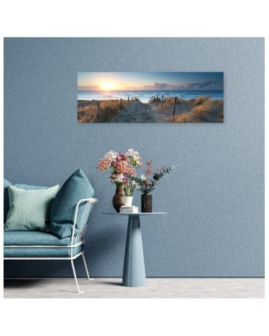Bild auf Leinwand - Sonnenuntergang am Meer | Feeby