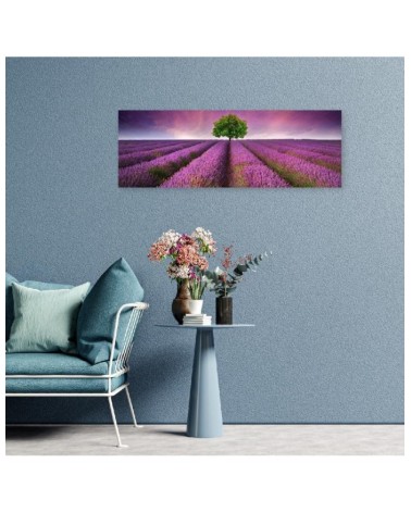 Leinwandbild - Feld mit Lavendel | Feeby