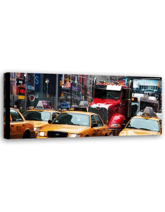 Bild auf Leinwand - Belebte Straße in New York | Feeby