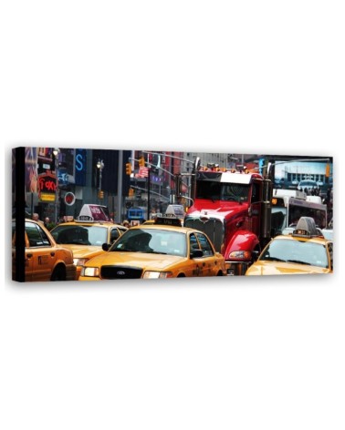 Bild auf Leinwand - Belebte Straße in New York | Feeby