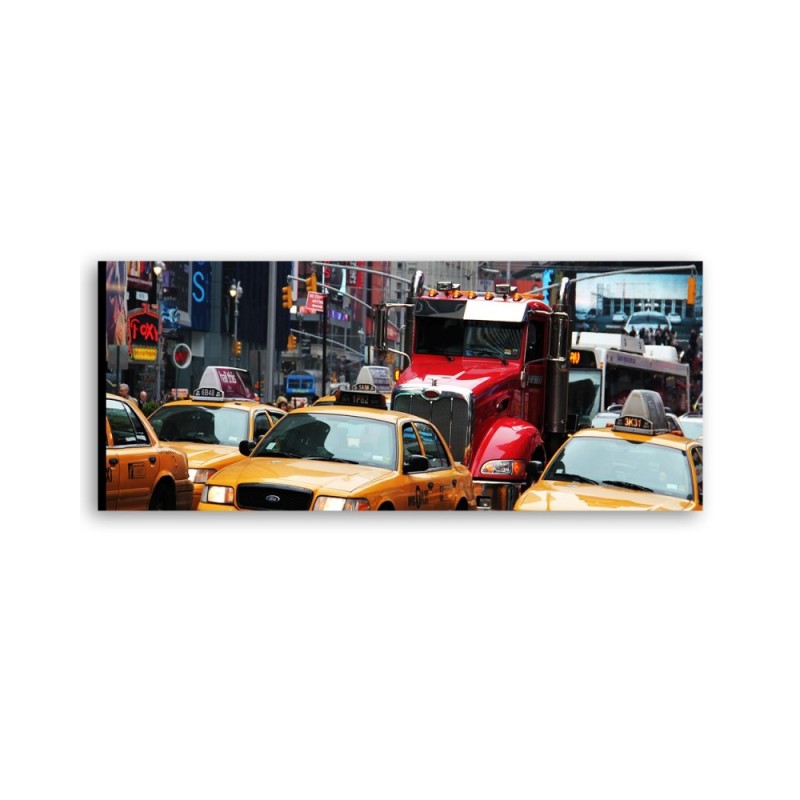 Bild auf Leinwand - Belebte Straße in New York | Feeby