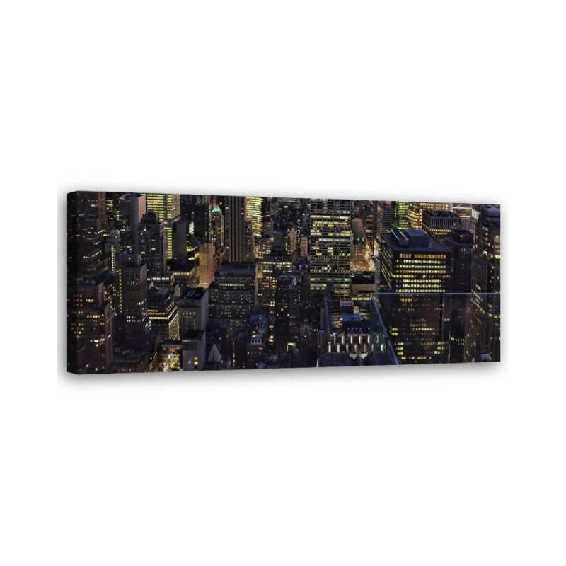 Modernes Wandbild - Die Stadt bei Nacht | Feeby