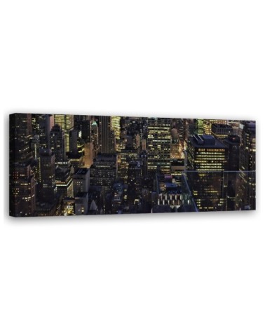 The city at night - Decorative canvas picture | FEEBY