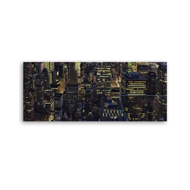 Modernes Wandbild - Die Stadt bei Nacht | Feeby