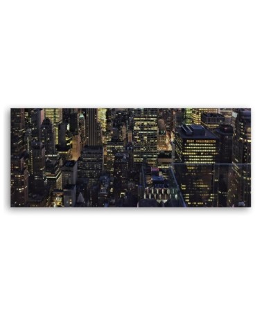 Modernes Wandbild - Die Stadt bei Nacht | Feeby