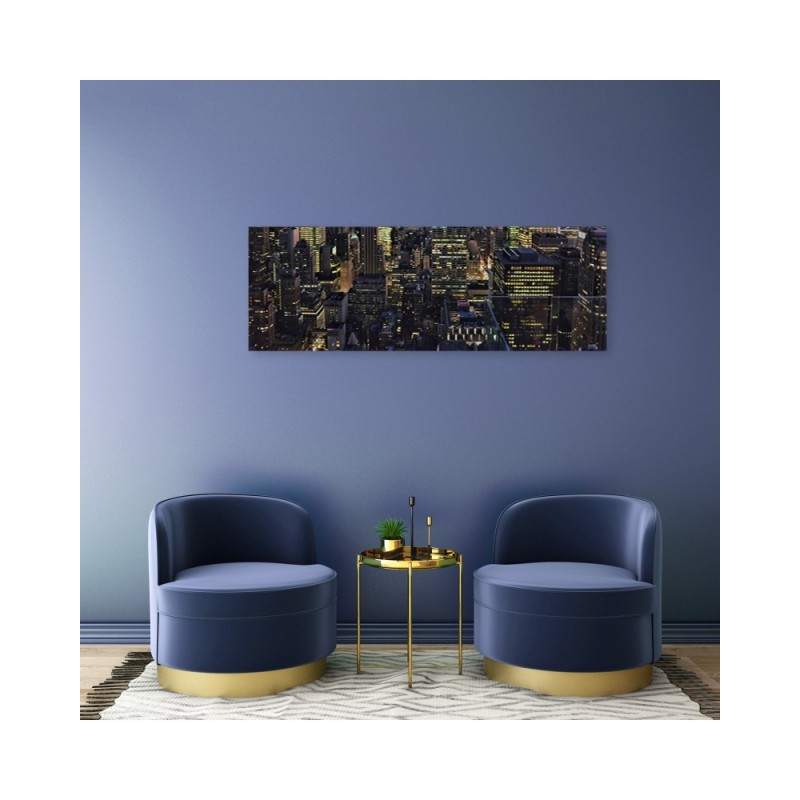 Modernes Wandbild - Die Stadt bei Nacht | Feeby